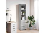 Maison Exclusive - Credenza Alta Grigio Sonoma 37,5X35X180 Cm Materiale Ligneo