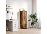 Maison Exclusive - Credenza Alta Effetto Legno Antico 29,5X34X119,5 Cm Materiale Ligneo