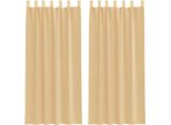 Vidaxl Tende In Voile Con Passanti 2 Pezzi Colore Sabbia 140X225 Cm