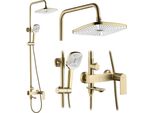 Set Doccia Rea Storm Gold Brush