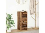 Vidaxl Credenza Effetto Legno Vecchio 29,5X34X76 Cm Materiale A Base Di Legno