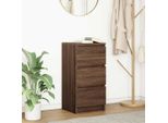 Best MöBel Credenza Marrone Effetto Rovere 37,5X35X76 Cm Materiale Legno - Cassettiere CL7181574 1Pacco