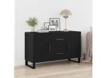 Vetrina Durevole Credenza Rovere Nero 100 X 36 X 60 Cm Materiale A Base Di Legno - Cassettiere Octo6857034 1Pacco
