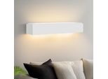 Zmh Lampada Da Parete Per Interni Corridoio Su E Giù Luci Da Parete Design Moderno G9 Lampada Corridoio Gesso Bianco Luce Parete Scala Lampada Per Soggiorno Cucina 52CM Senza Lampadina