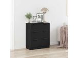 Maison Exclusive - Credenza Effetto Rovere Nero 60 X 30 X 70 Cm Materiale Ligneo