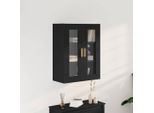Vidaxl Armadio A Muro Look Rovere Nero 69,5 X 34 X 90 Cm
