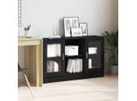 Vidaxl Credenza Look Rovere Nero 120 X 30,5 X 70 Cm Materiale In Legno