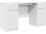 Syfax™ Scrivania Con Porta Bianco 140 X 49 X 76 Cm Legno Multistrato