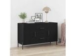 Stabli MöBel Vetrina Credenza Rovere Nero 100 X 36 X 60 Cm Materiale A Base Di Legno - Cassettiere CC9993776 1Pacco