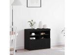 Maison Exclusive - Credenza Led Nera 81 X 37 X 66,5 Cm Materiale Ligneo