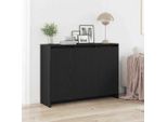Vidaxl Credenza Nera 102 X 33 X 75 Cm Materiale A Base Di Legno