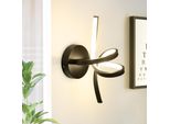 Zmh Lampada Da Parete A Led Per Interni Lampada Da Parete Nera Per Scale Corridoio Soggiorno Camera Da Letto Balcone Design Moderno Illuminazione A Parete In Alluminio - 7W Bianco Caldo 3000K