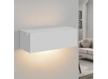 Zmh Lampada Da Parete Per Interni Corridoio Su E Giù Luci Da Parete Design Moderno G9 Lampada Corridoio Gesso Bianco Luce Parete Scala Lampada Per Soggiorno Cucina 22CM Senza Lampadina