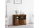 Maison Exclusive - Credenza Led Marrone 81 X 37 X 66,5 Cm Materiale Ligneo