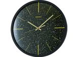 Orologio Da Parete Al Quarzo Seiko QXA828K Con Modalità Silenziosa, Colore Nero/Oro