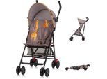 Chipolino Passeggino Amaya Buggy Cappottina Parasole Regolabile, Pieghevole, Cestino Marrone