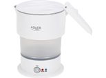 Adler Ad 1377 Bollitore Da Viaggio In Silicone Bianco 0,6 L