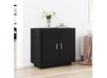 Vidaxl Credenza Nera 80 X 40 X 75 Cm Materiale A Base Di Legno