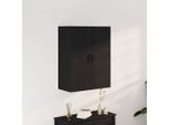 Vidaxl Armadio A Muro Rovere Nero 69,5 X 34 X 180 Cm