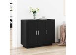 Vidaxl Credenza Nera 92 X 35 X 75 Cm Materiale A Base Di Legno