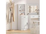 Maison Exclusive - Credenza Alta Con Cassetti Bianco 40 X 40,5 X 135 Cm Materiale Ligneo