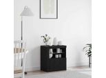Maison Exclusive - Credenza Led Nera 60,5 X 37 X 67 Cm Materiale Ligneo