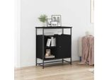 Maison Exclusive - Credenza Effetto Rovere Nero 69 X 35 X 80 Cm Materiale Ligneo