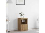 Vidaxl Led Credenza Rovere Artisan 41 X 37 X 67 Cm Materiale A Base Di Legno