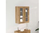 Best MöBel Vetrina A Muro In Rovere Lavorato A Mano 69,5 X 34 X 90 Cm - Cassettiere CL8851312 1Pacco