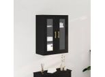Vidaxl Armadio A Muro Rovere Nero 69,5 X 34 X 90 Cm