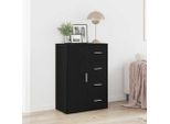 Maison Exclusive - Credenza Effetto Rovere Nero 60 X 31 X 84 Cm Materiale Ligneo