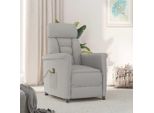 Vidaxl Sedia Per Massaggi Con Cuscino Grigio Chiaro 70,5 X 96,5 X 95 Cm Poliestere