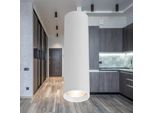 Led Spot A Soffitto Luce A Plafone Luce A Plafone Slim Bianco GU10 Ø 5,5 Cm Altezza 20Cm Corridoio Bancone Cucina 1 Piega Senza Lampadina