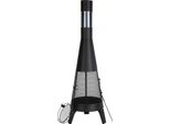Caminetto Da Giardino Vevor, Stufa Da Patio φ508X1495 Mm, Caminetto A Cono Per Barbecue E Riscaldamento, Stufa Azteca Da Esterno Per Patio, Giardino, Cortile