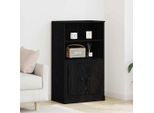 Vidaxl Credenza Look Rovere Nero 60 X 35,5 X 103,5 Cm