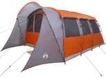 Vidaxl Tende Con Tetto Grigio E Arancione 576 X 325 X 213 Cm In Poliestere