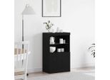 Maison Exclusive - Credenza Led Nera 60 X 37 X 100 Cm Materiale Ligneo