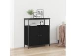 Stabli MöBel Vetrina Credenza Rovere Nero 70 X 30 X 80 Cm Materiale A Base Di Legno - Cassettiere CC7608327 1Pacco