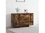 Maison Exclusive - Credenza Rovere Fumé 120 X 41 X 75 Cm Legno Multistrato