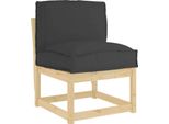 Vidaxl Cuscino Nero 50 X 40 X 12 Cm Tessuto Oxford