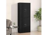 Best MöBel Armadio A Muro 2 Pezzi Effetto Rovere Nero 69,5 X 34 X 90 Cm - Cassettiere CL2360130 2Parti