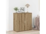 Maison Exclusive - Credenza In Rovere Artigianale 79 X 38 X 80 Cm Materiale Ligneo