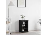 Credenza Vidaxl Led Look Rovere Nero 41 X 37 X 67 Cm