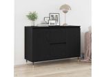Vidaxl Credenza In Rovere Nero 101,5 X 35 X 70 Cm Materiale A Base Di Legno