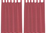 Vidaxl Tende In Voile Con Passanti 2 Pz. Rosso Vino 140X175 Cm