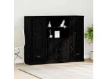 Vidaxl Credenza Look Rovere Nero 132 X 35,5 X 103,5 Cm