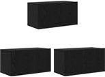 Syfax™ Set Mobile Tv 3 Pcs Nero 60 X 30 X 30 Cm Legno Multistrato