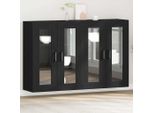 Vidaxl Armadi A Muro 2 Pezzi Look Rovere Nero