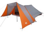 Vidaxl Tenda Familiare Con Tetto Grigio E Arancione 660 X 456 X 200 Cm