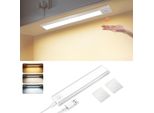 Zmh Luce Sottopensile Cucina Led Con Rilevatore Di Movimento 20CM Illuminazione Armadio Dimmerabile 3 Temperature Colore Argento Usb 1000Mah Lampada Da Cucina Ricaricabile